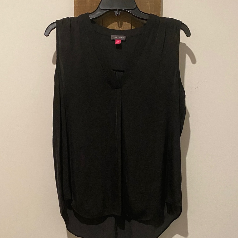 Vince Camuto Sleeveless Black Blouse
